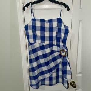 Altard State Blue and White checkered dress in Large.